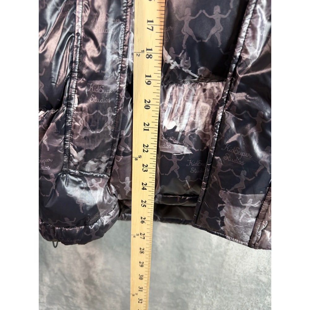 PUMA x KidSuper AOP Jacket Mens XL Black RDS Down Puffer Packable MSRP 400 NWT - Picture 5 of 11